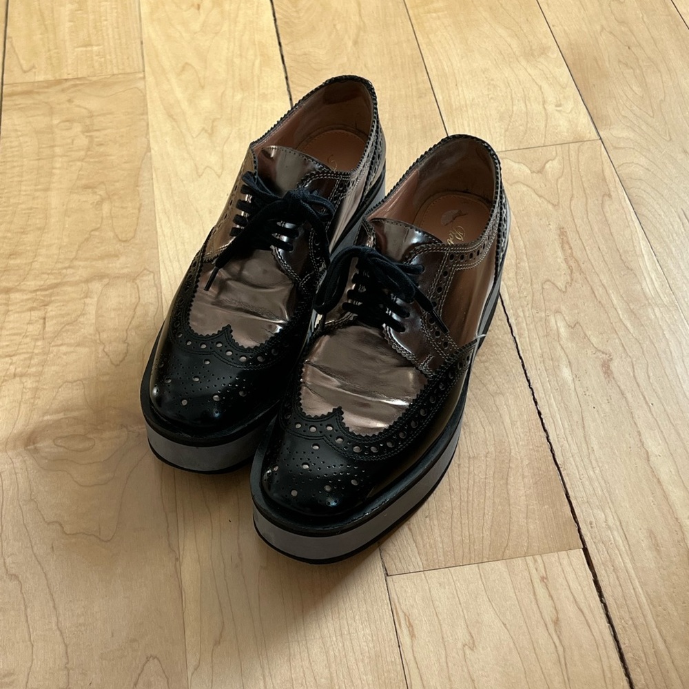 Robert Clergerie Perforated Oxfords Dress Shoes